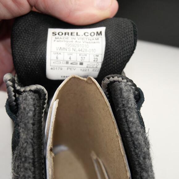 NEW Sorel Women's Out N About Classic Waterproof Duck Boot Black Size 6 - Picture 8 of 8